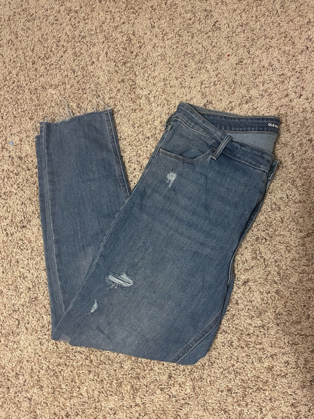 Women's Distressed Old Navy Wow Straight Jeans